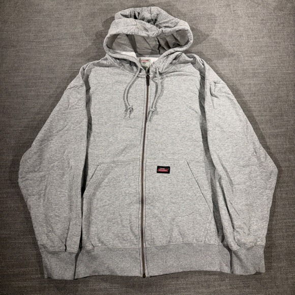 Genuine Dickies Other - Genuine Dickies Zip Up Hoodie Mens XL Gray Excellent Workwear Fleece Sweatshirt